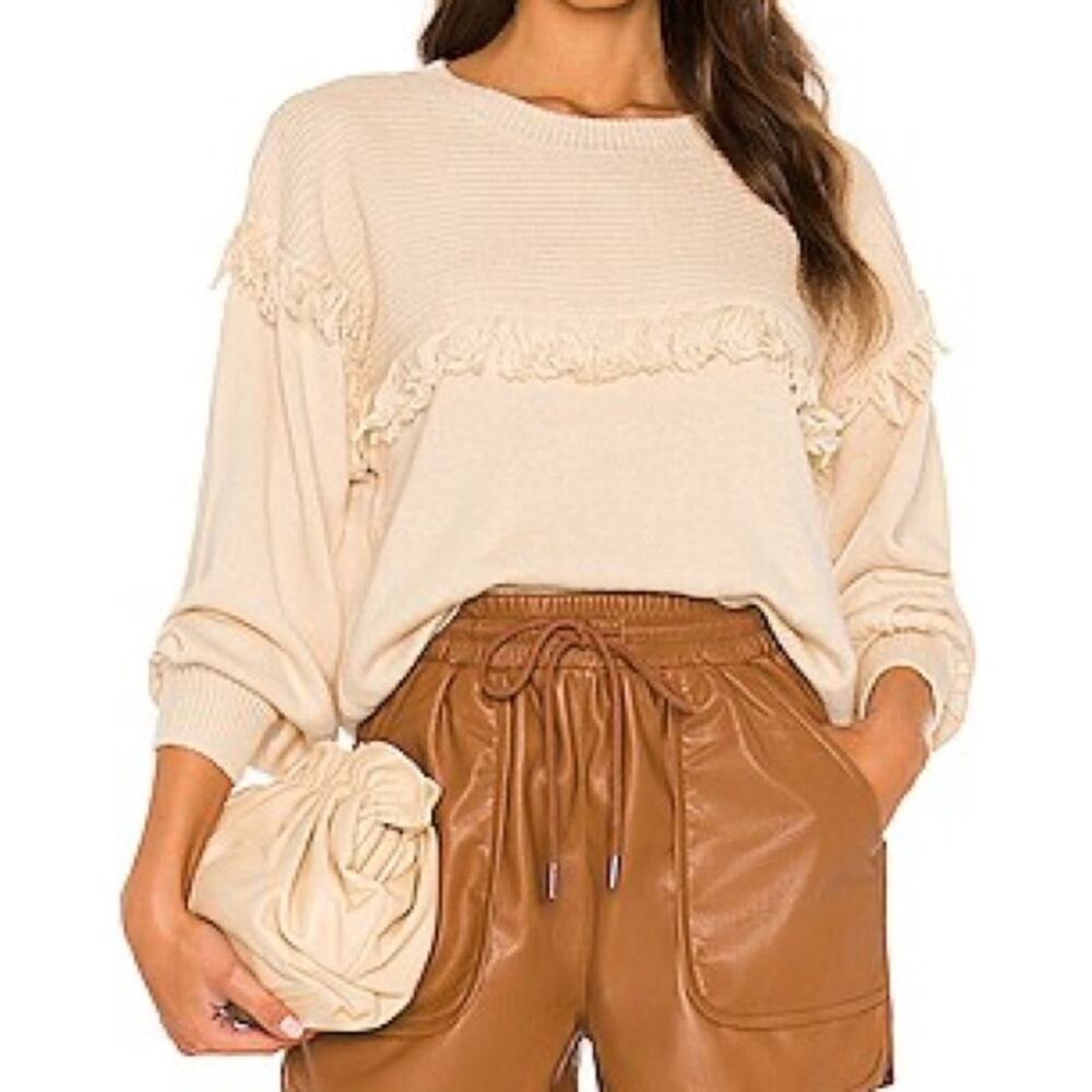 Joie Angelia Pullover Top in Bleached Stone Women’s Sz XL